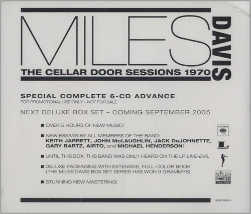 Miles Davis The Cellar Door Sessions 1970 6-CD album set US MDA6CTH460275