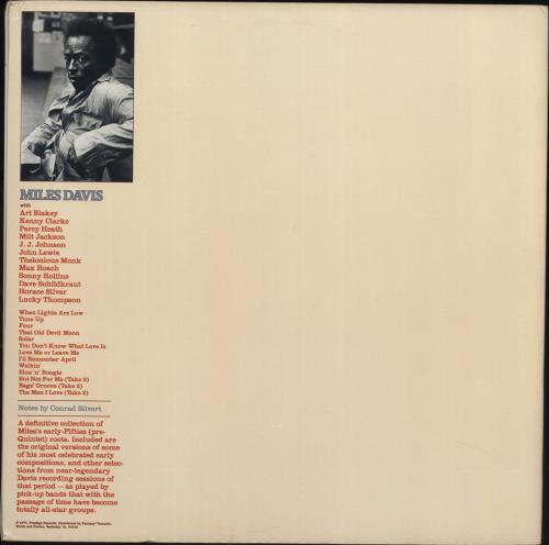 Miles Davis Tune Up 2-LP vinyl record set (Double LP Album) US MDA2LTU702927