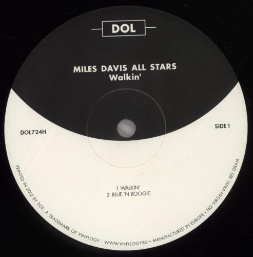 Miles Davis Walkin' - 180 Gram - EX vinyl LP album (LP record) UK MDALPWA864405