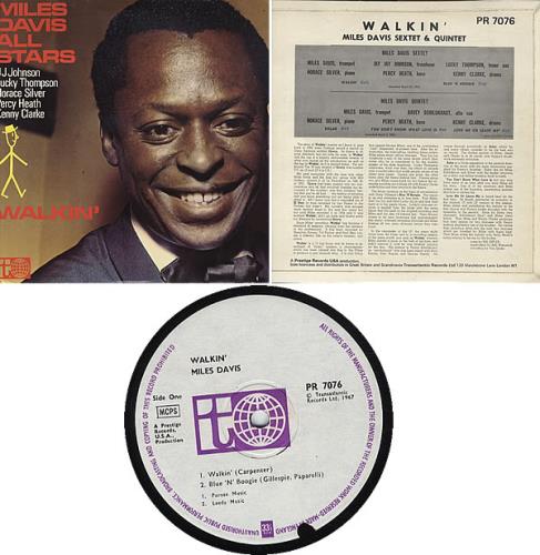 Miles Davis Walkin' vinyl LP album (LP record) UK MDALPWA331087