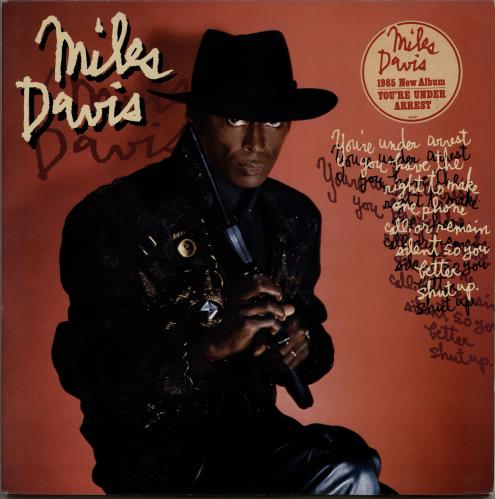 Miles Davis You're Under Arrest - Hype Stickered Sleeve vinyl LP album (LP record) Dutch MDALPYO765033