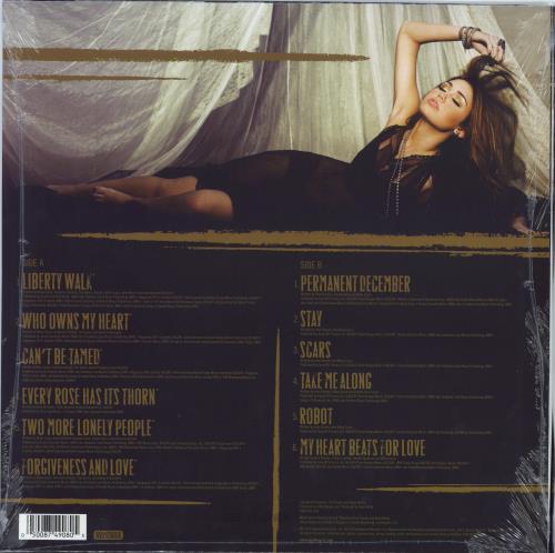 Miley Cyrus Can't Be Tamed - Gold & Black Vinyl vinyl LP album (LP record) US MYCLPCA781320