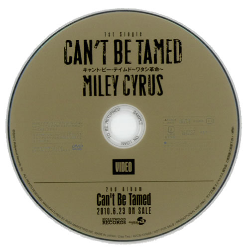 Miley Cyrus Can't Be Tamed 2-CD single set (Double CD single) Japanese MYC2SCA516814