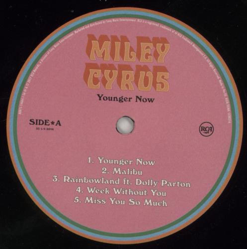 Miley Cyrus Younger Now vinyl LP album (LP record) UK MYCLPYO863238