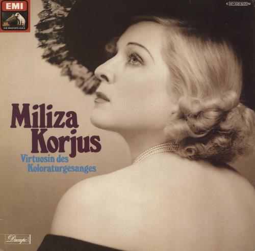 Miliza Korjus Virtuosin Des Koloraturgesanges 2-LP vinyl record set (Double LP Album) German 8MN2LVI857783