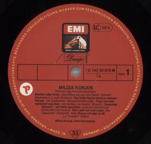 Miliza Korjus Virtuosin Des Koloraturgesanges 2-LP vinyl record set (Double LP Album) German 8MN2LVI857783
