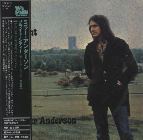 Miller Anderson Bright City CD album (CDLP) Japanese LLMCDBR873620