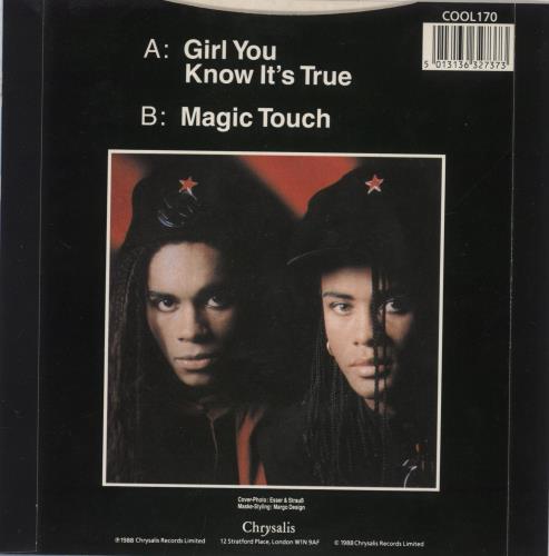 Milli Vanilli Girl, You Know It's True - 2nd + Competition Stickered 7" vinyl single (7 inch record / 45) UK MLI07GI874384