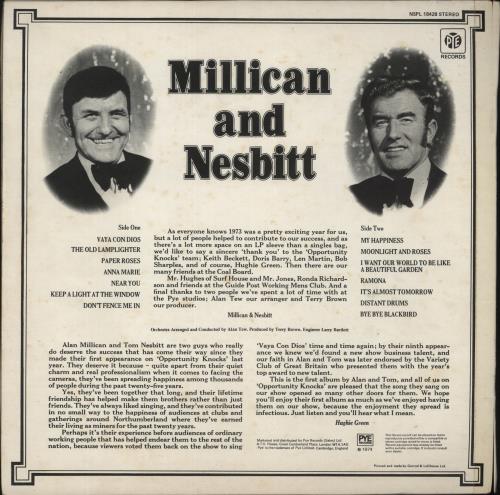 Millican And Nesbitt Millican & Nesbitt vinyl LP album (LP record) UK M&NLPMI328685