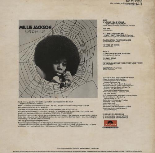 Millie Jackson Caught Up - EX vinyl LP album (LP record) UK MLJLPCA753853