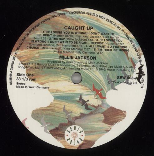 Millie Jackson Caught Up vinyl LP album (LP record) UK MLJLPCA542971