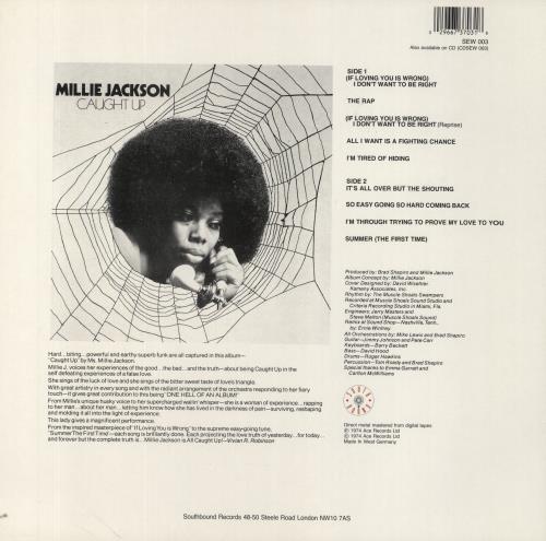 Millie Jackson Caught Up vinyl LP album (LP record) UK MLJLPCA542971