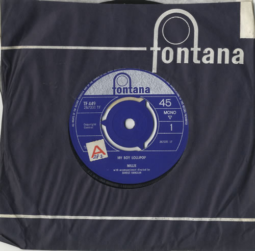 Millie Small My Boy Lollipop - Sample 7" vinyl single (7 inch record / 45) UK MS-07MY473466