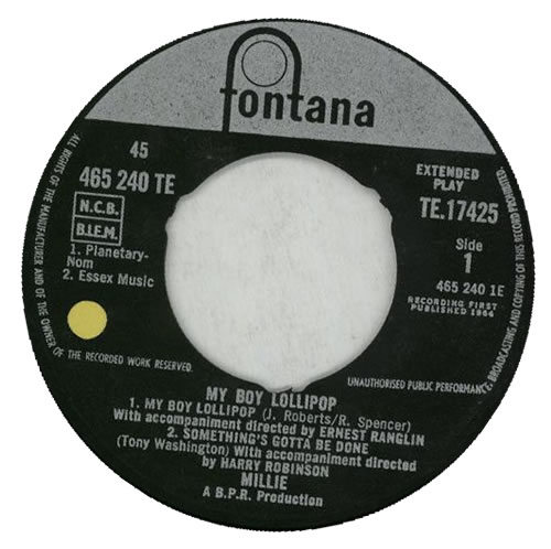 Millie Small My Boy Lollipop 7" vinyl single (7 inch record / 45) UK MS-07MY565656