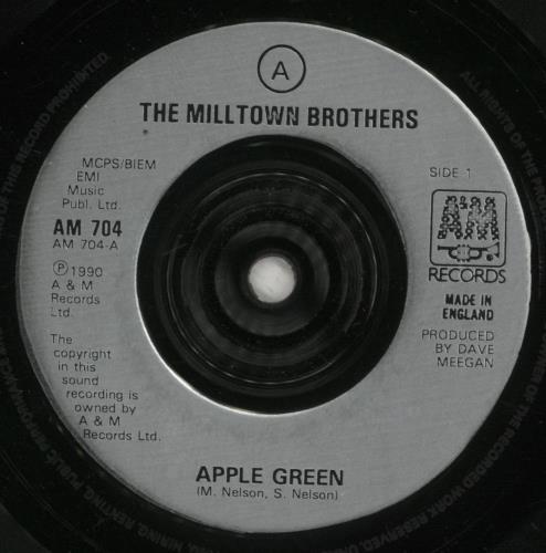 Milltown Brothers Apple Green - Inj 7" vinyl single (7 inch record / 45) UK MIL07AP886441
