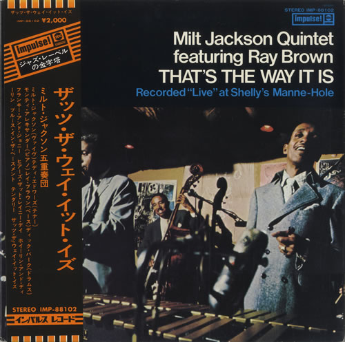 Milt Jackson & Ray Brown That's The Way It Is + Obi vinyl LP album (LP record) Japanese MQILPTH516729