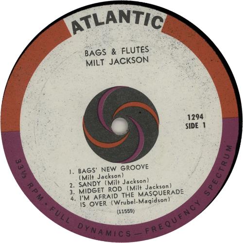 Milt Jackson Bags & Flutes - 1st vinyl LP album (LP record) US MJ1LPBA648159