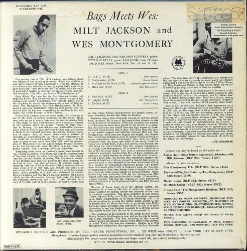 Milt Jackson Bags Meets Wes! vinyl LP album (LP record) Japanese MJ1LPBA850771