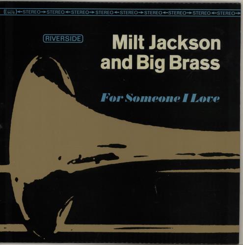 Milt Jackson For Someone I Love vinyl LP album (LP record) US MJ1LPFO648158