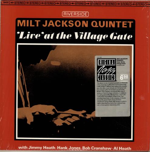 Milt Jackson 'Live' At The Village Gate - stickered shrink vinyl LP album (LP record) US MJ1LPLI693778