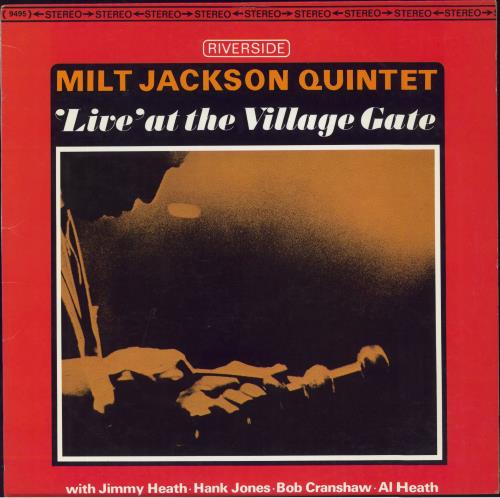 Milt Jackson 'Live' At The Village Gate vinyl LP album (LP record) US MJ1LPLI803939