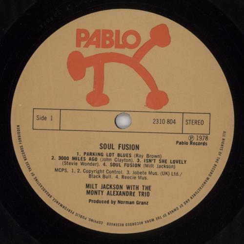 Milt Jackson Soul Fusion - EX vinyl LP album (LP record) UK MJ1LPSO864568