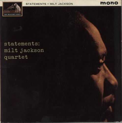 Milt Jackson Statements vinyl LP album (LP record) UK MJ1LPST848833