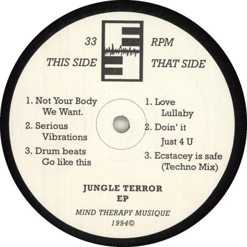 Mind Therapy Jungle Terror EP 12" vinyl single (12 inch record / Maxi-single) UK 0M812JU734254