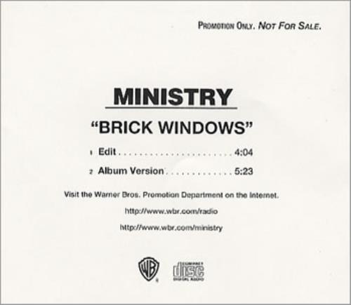 Ministry Brick Windows CD single (CD5 / 5") US MINC5BR88556