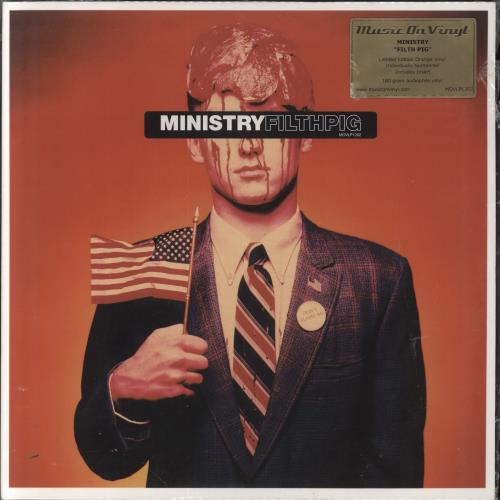 Ministry Filth Pig - Orange 180 Gram vinyl LP album (LP record) Dutch MINLPFI860845