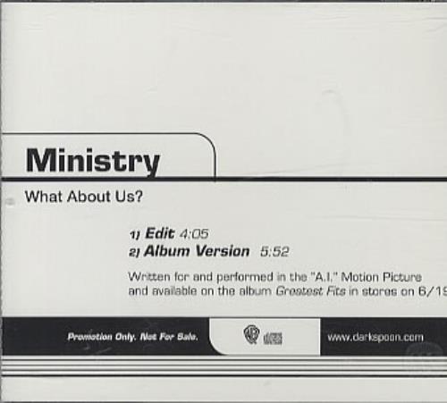 Ministry What About Us CD single (CD5 / 5") US MINC5WH189282