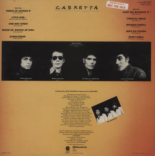 Mink DeVille Mink De Ville - Factory sample vinyl LP album (LP record) UK MVLLPMI754336