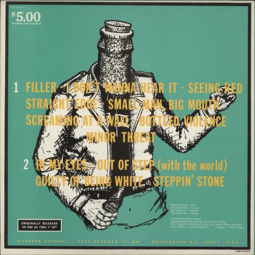 Minor Threat Minor Threat - Green Cover vinyl LP album (LP record) French M1ALPMI850358