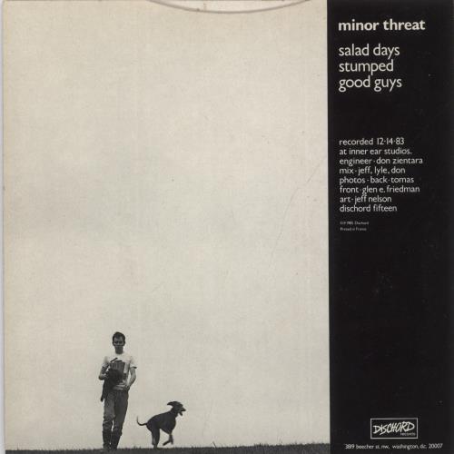 Minor Threat Salad Days + Inner 7" vinyl single (7 inch record / 45) US M1A07SA548493