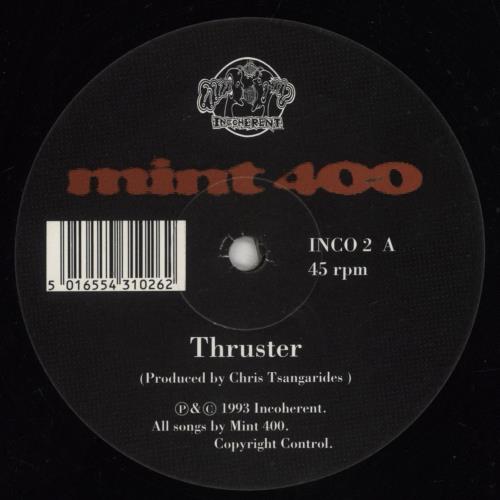 Mint 400 Thruster 12" vinyl single (12 inch record / Maxi-single) UK MXQ12TH621730