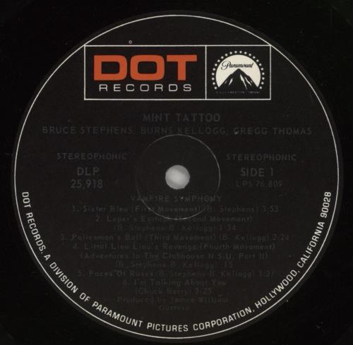 Mint Tattoo Mint Tattoo vinyl LP album (LP record) US MTOLPMI530044