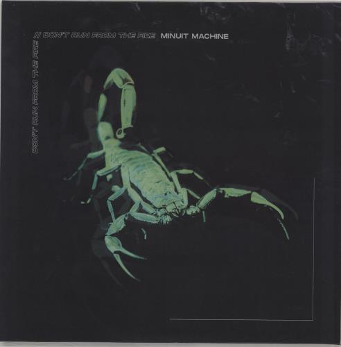 Minuit Machine Don't Run From The Fire - Green Marble 12" vinyl single (12 inch record / Maxi-single) French 3K512DO766785