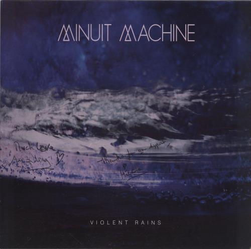 Minuit Machine Violent Rains - Autographed vinyl LP album (LP record) German 3K5LPVI766779