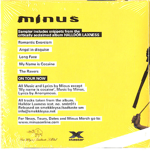 Minus Halldor Laxness Album Sampler CD album (CDLP) UK NJUCDHA629394
