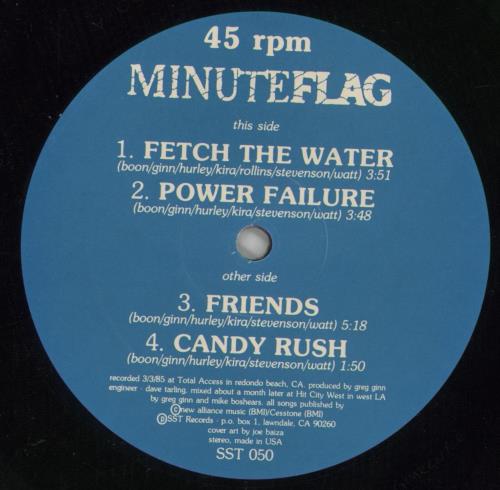 Minuteflag Minuteflag EP 12" vinyl single (12 inch record / Maxi-single) US MJX12MI392644