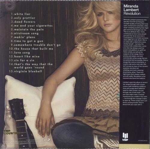 Miranda Lambert Revolution - Mauve & Black Split Vinyl + Outer Bag 2-LP vinyl record set (Double LP Album) US 4742LRE801609