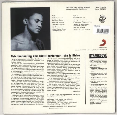 Miriam Makeba The World Of vinyl LP album (LP record) Dutch 4MMLPTH735794