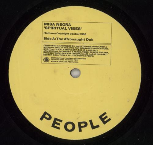 Misa Negra Spiritual Vibes 12" vinyl single (12 inch record / Maxi-single) UK 9XY12SP868803