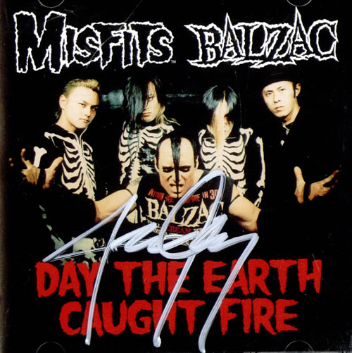 Misfits Day The Earth Caught Fire - Autographed CD single (CD5 / 5") US MFTC5DA501270