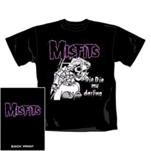 Misfits Die Die My Darling T-Shirt - XL t-shirt UK MFTTSDI372806