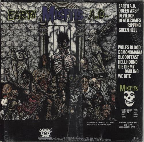 Misfits Earth A.D. / Wolfsblood - Shrink vinyl LP album (LP record) German MFTLPEA765704