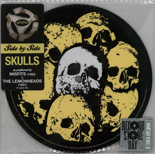Misfits Skulls - RSD13 7" vinyl picture disc (7 inch picture disc single) US MFT7PSK583261