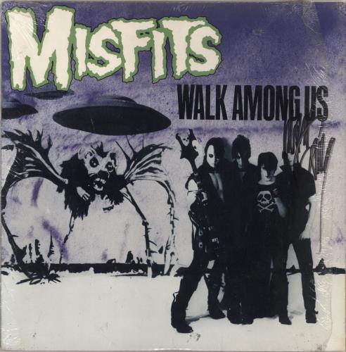 Misfits Walk Among Us - Autographed vinyl LP album (LP record) US MFTLPWA765886