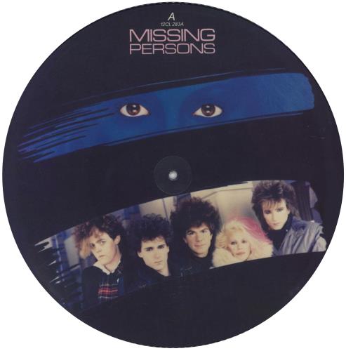 Missing Persons Words 12" vinyl picture disc (12 inch picture record) UK MSP2PWO99930