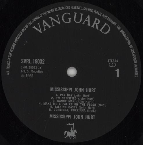 Mississippi John Hurt Today! vinyl LP album (LP record) UK ME1LPTO861812